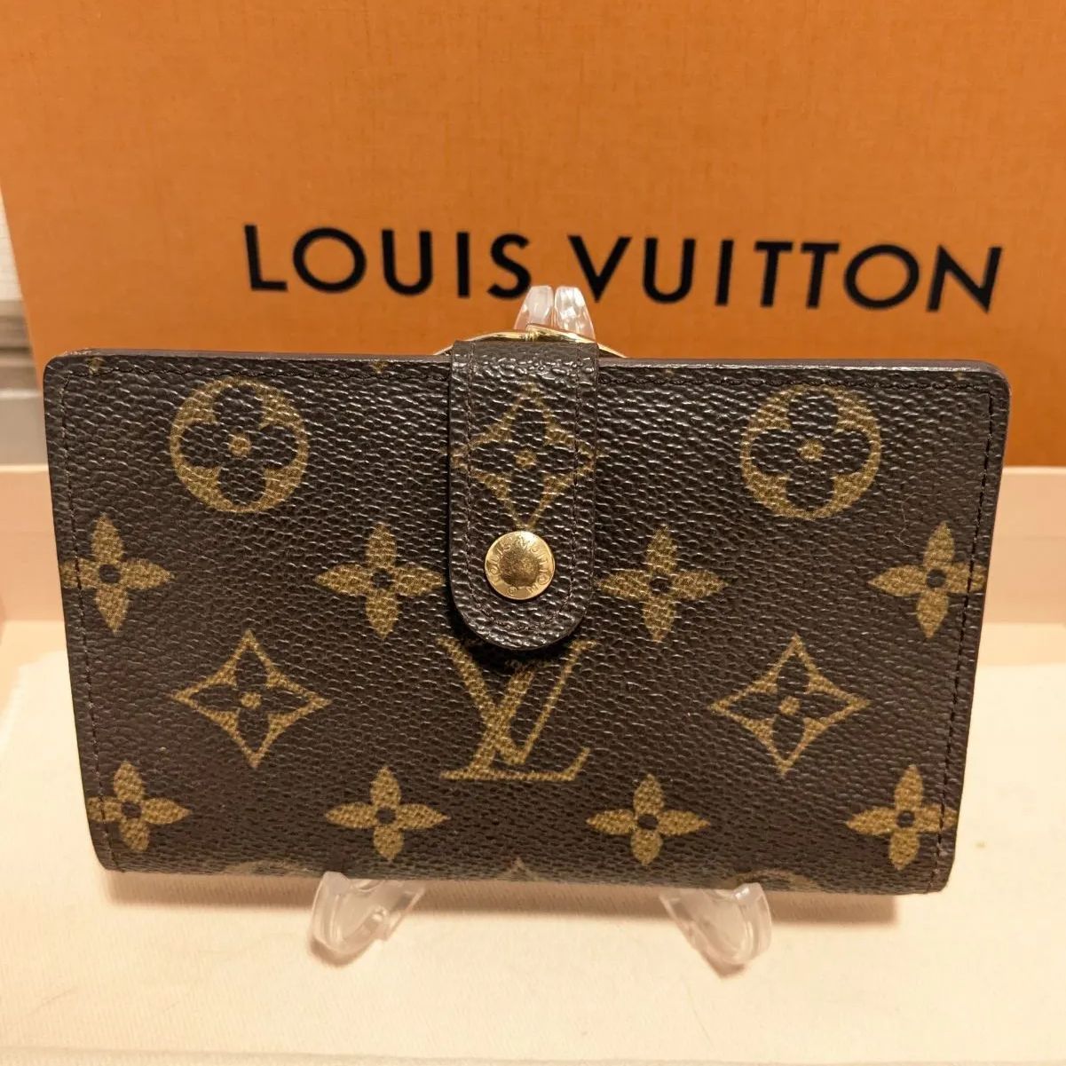 LOUIS VUITTON ルイヴィトン モノグラム ポルトフォイユ・ヴィエノワ がま口財布 二つ折り