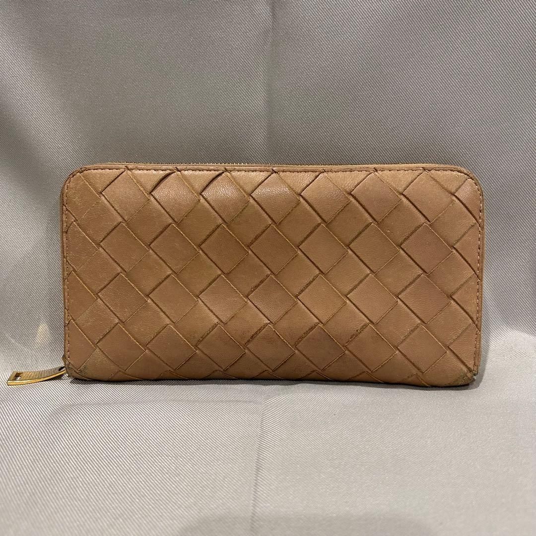 BOTTEGAVENETA ボッテガ イントレチャート 長財布 メンズ ジッピーウォレット