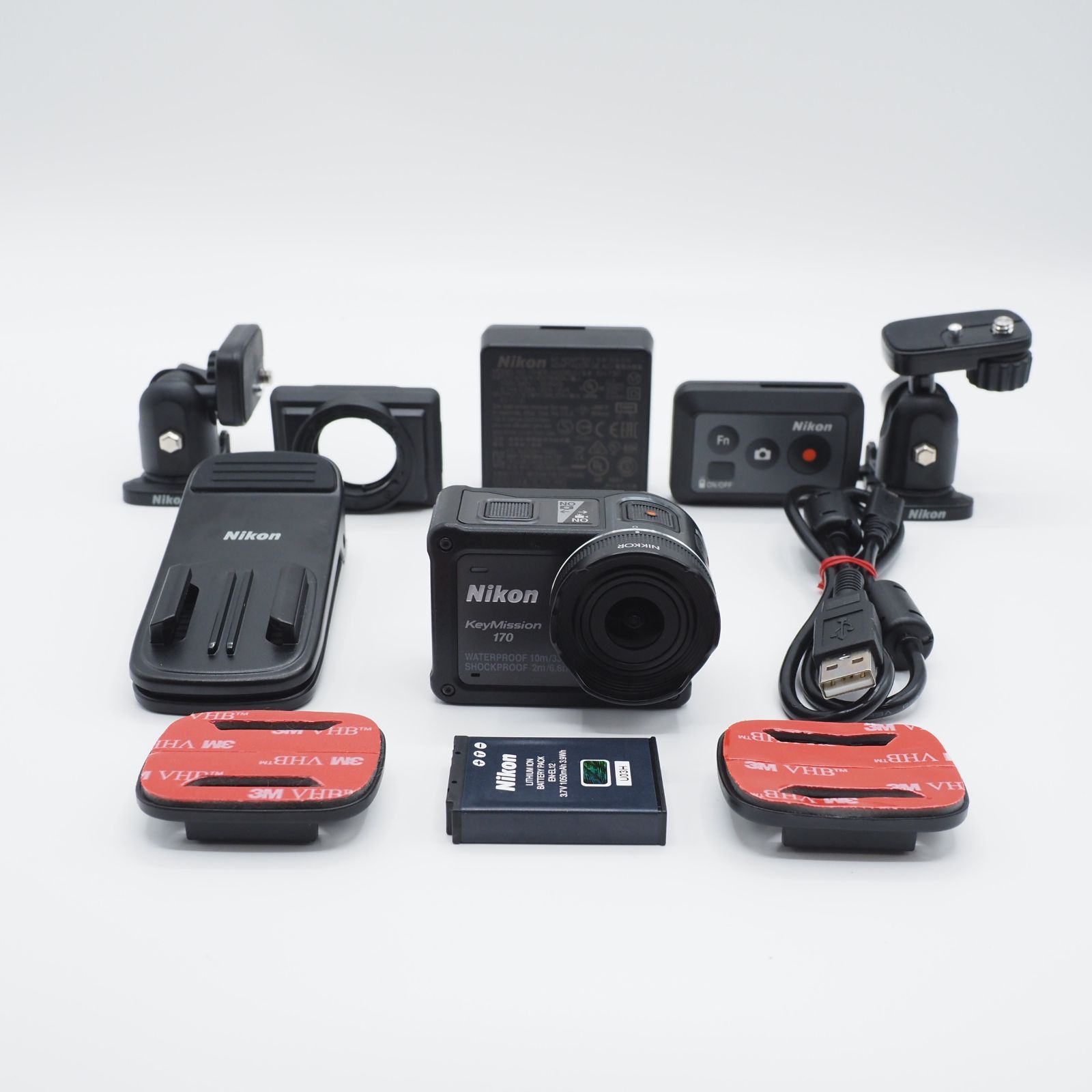 Nikon ニコン KeyMission 170 BK ブラック 防水アクションカメラ 極上品 #3209