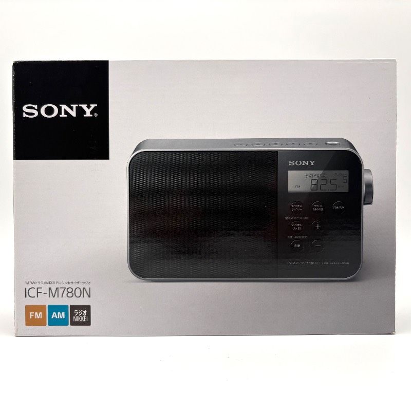 【未使用】SONY ICF-M780N FM/AM/ラジオNIKKEI対応 PLLシンセサイザーラジオ 内袋未開封 元箱付