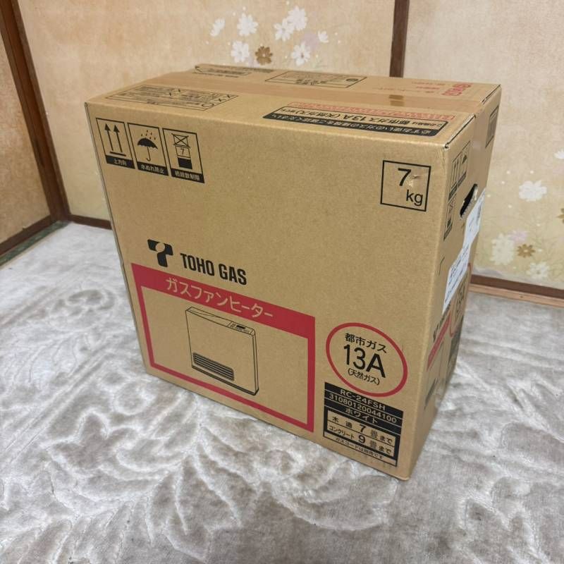 未使用 TOHO GAS ガスファンヒーター RC-24FSH 13A 都市ガス ホワイト