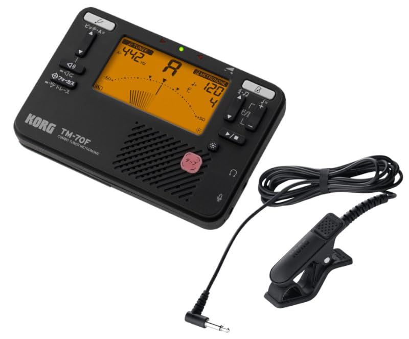 コルグ チューナー メトロノーム TM-70F BK + チューナー用マイク CM-400 BK セット ブラック送料無料 6,833円