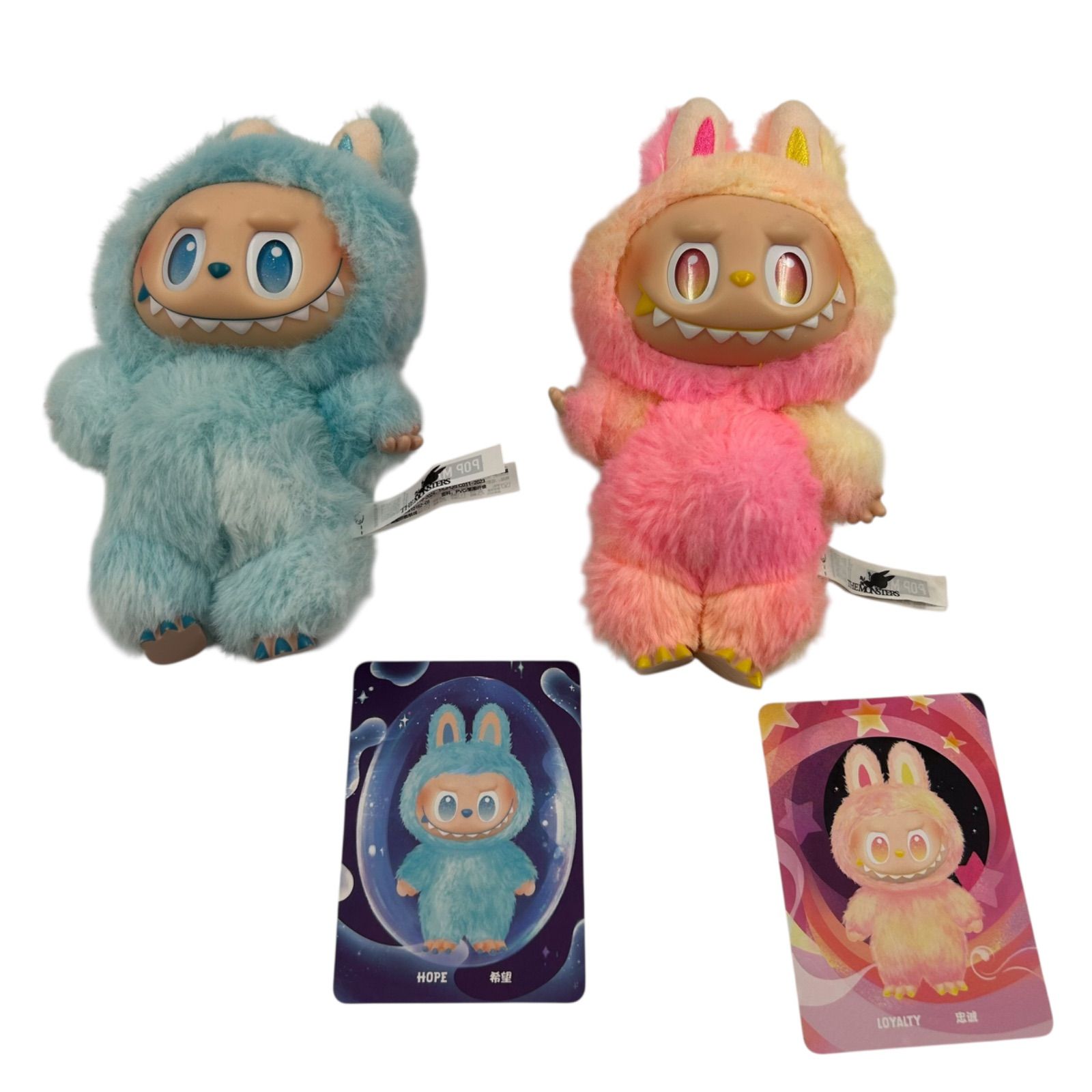 【POP MART ラブブ 2種類】箱無し POP MART LABUBU ラブブ 2体セット 正規品確認済み 箱なし - メルカリ
