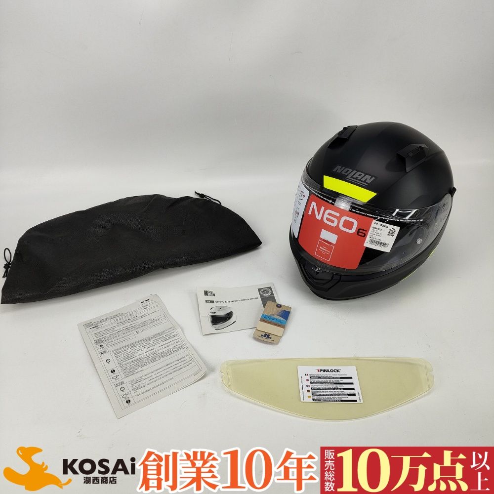 NOLAN　フルフェイスヘルメット N60-6 ステープル(イエロー/42) Lサイズ(59-60cm)　新品　30609