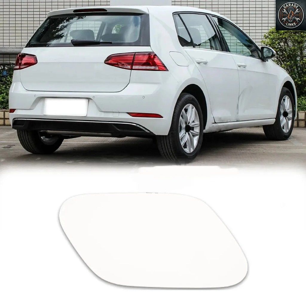 VWゴルフMK7 GTI E-ゴルフ2014-2017用ホワイトカー燃料ドアガスフィラーリッドカバーキャップ
