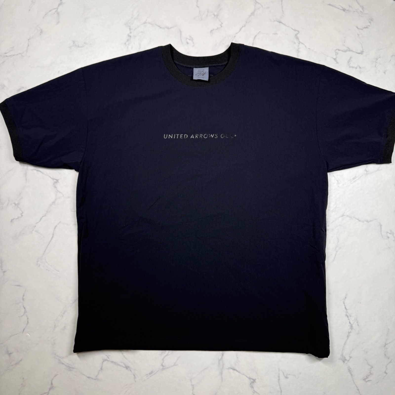 UNITED ARROWS GOLF 360°MASTER 半袖シャツXL ネイビー ユナイテッドアローズ ゴルフ ストレッチ
