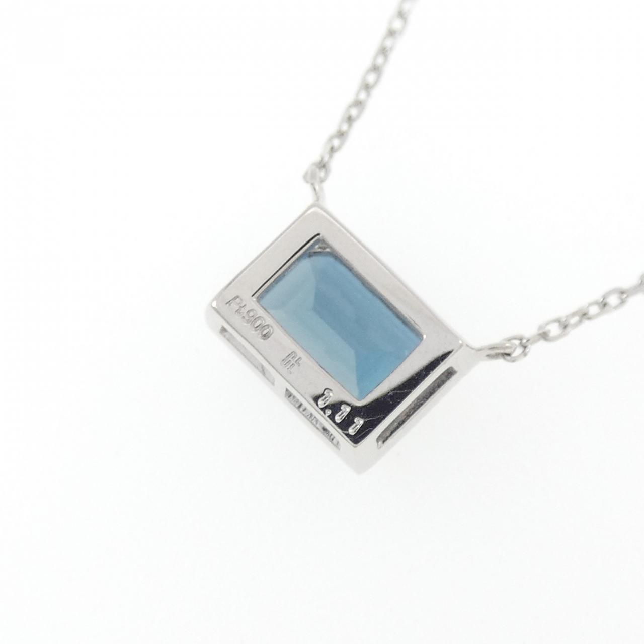 PT900/PT850 ブルートパーズ ネックレス 1.11CT - メルカリ