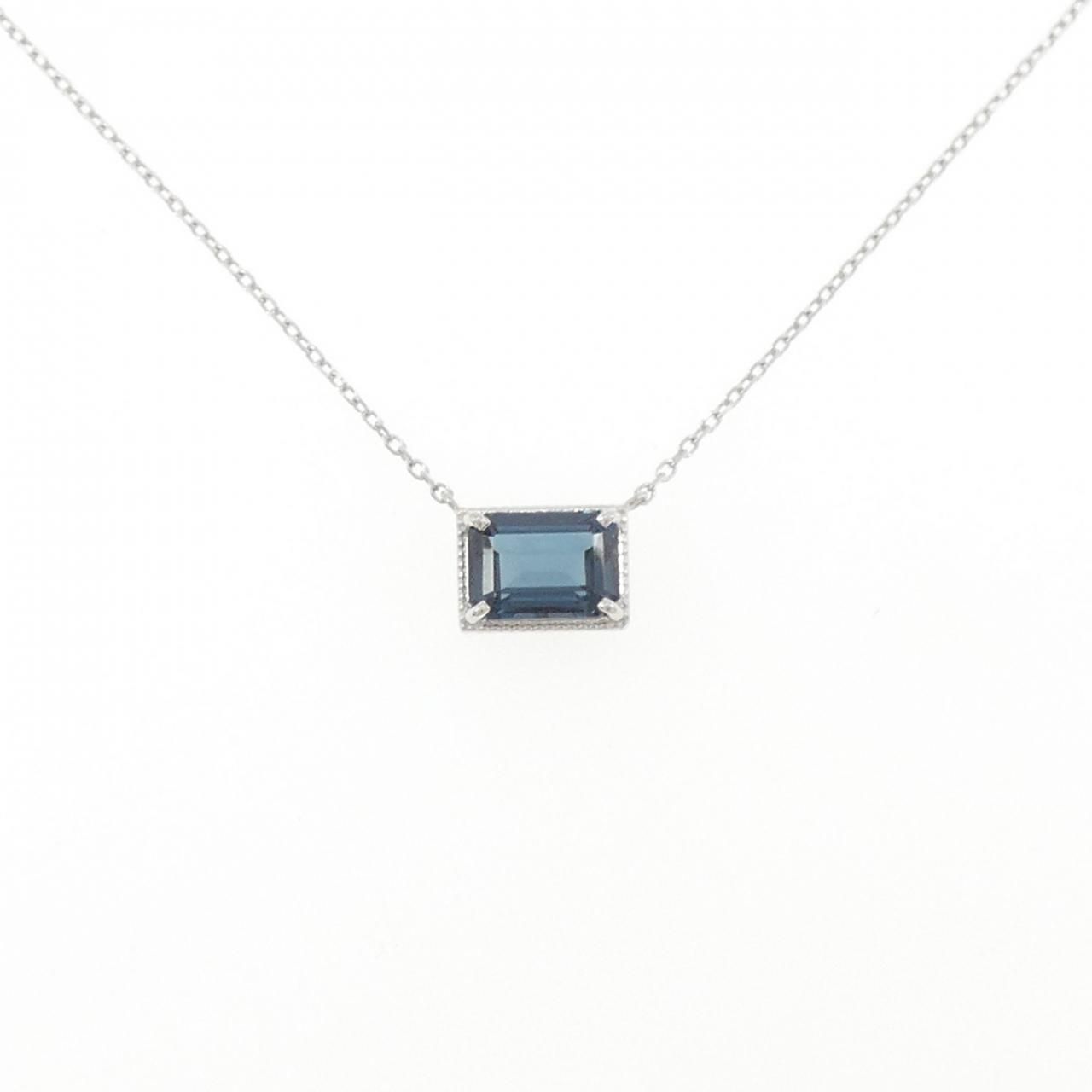 PT900/PT850 ブルートパーズ ネックレス 1.11CT - メルカリ