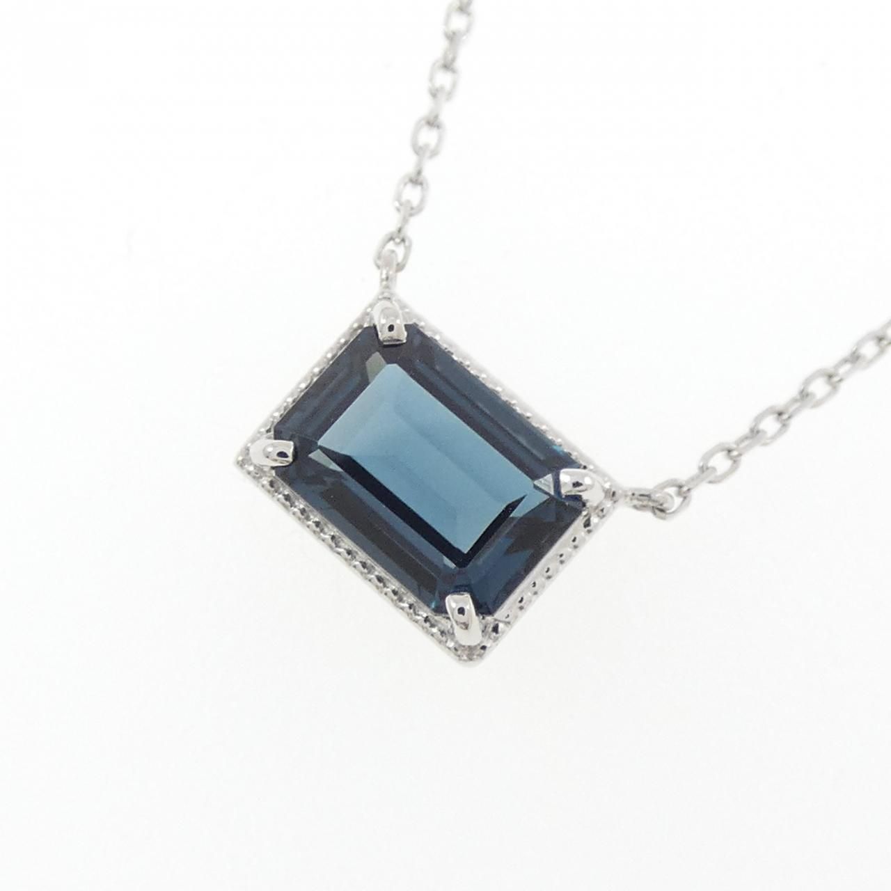 PT900/PT850 ブルートパーズ ネックレス 1.11CT - メルカリ