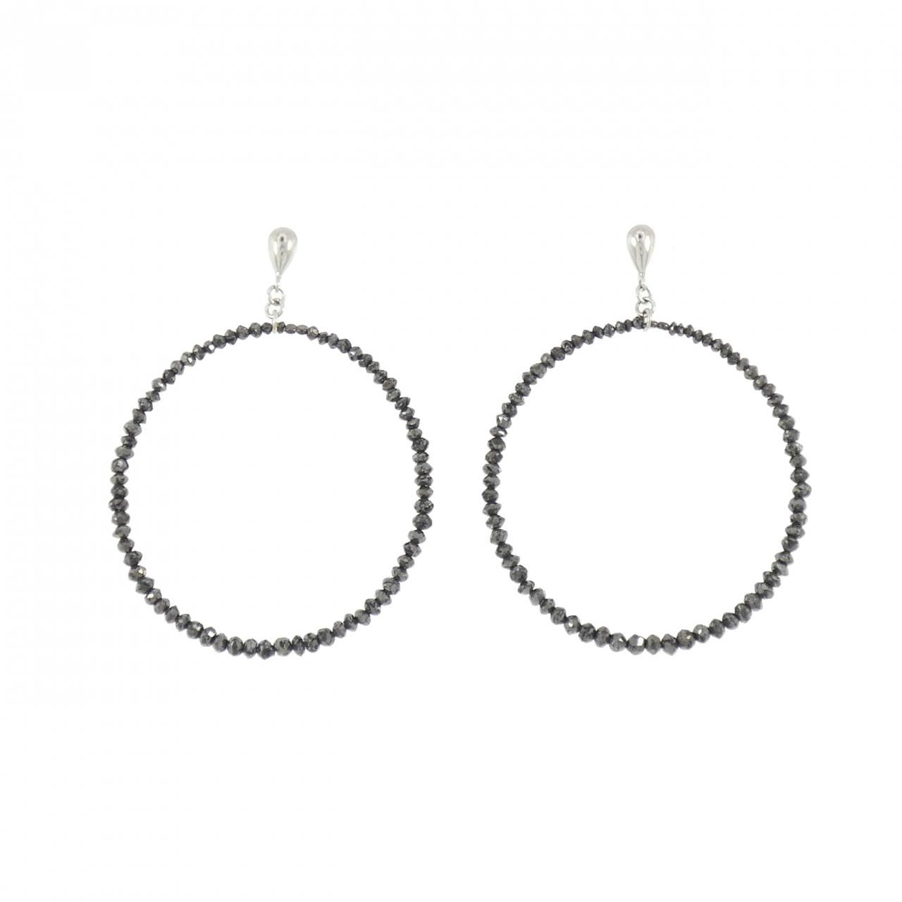 K18WG ダイヤモンド ピアス 6.00CT