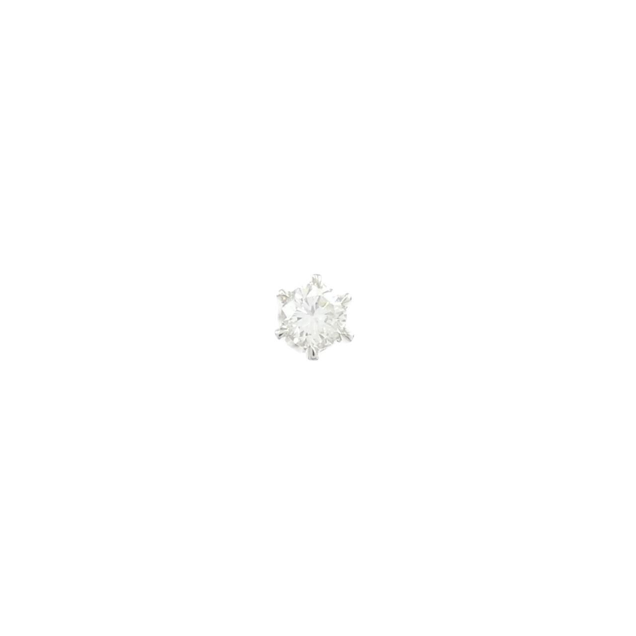 PT900 ソリティア ダイヤモンド ピアス 0.28CT 片耳