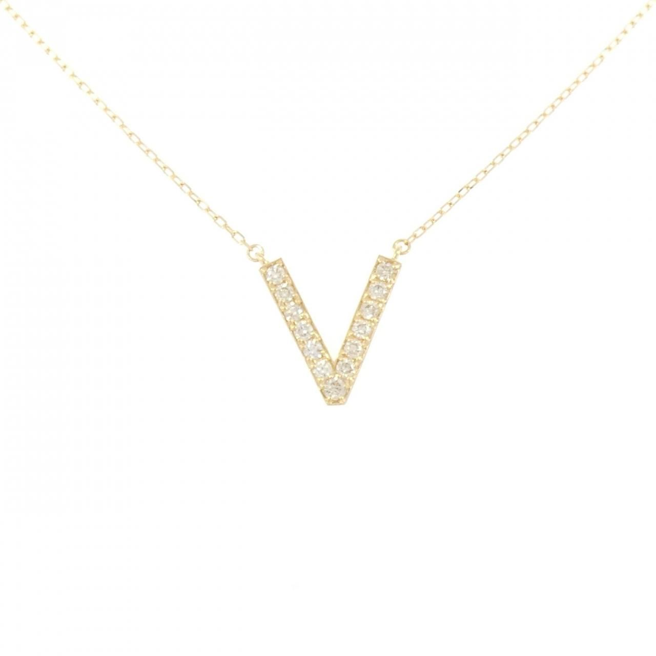 K18YG ダイヤモンド ネックレス 0.32CT