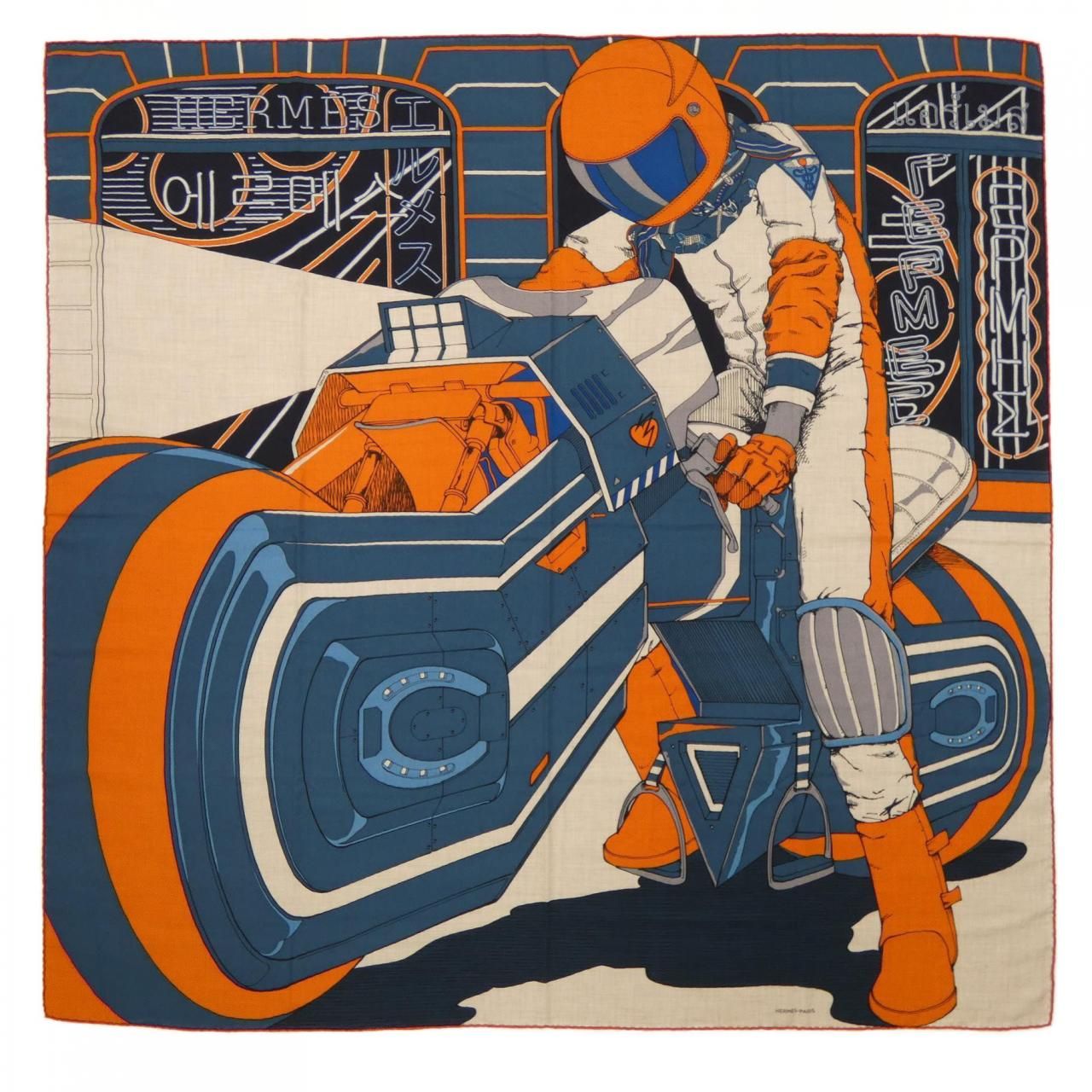 エルメス HERMES MYSTERIOUS RIDER 553817T カレH140 ショール