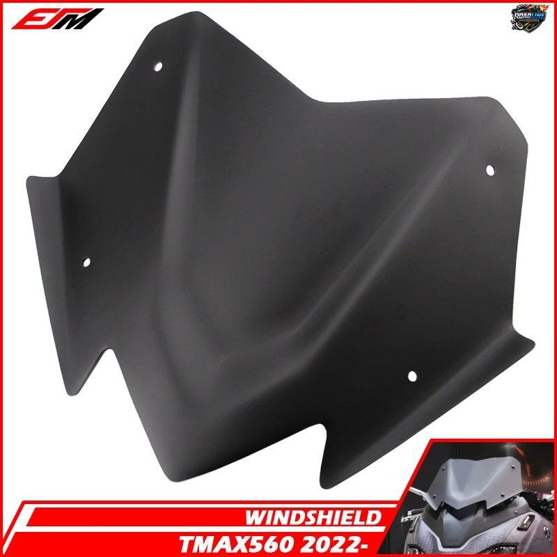 T-MAX 560 TECH MAX 2022 2023 2024 TMAX560 TECH MAX 22 23 24 モーターサイクル用マットブラックウインドシールド/ウインドスクリーンバ