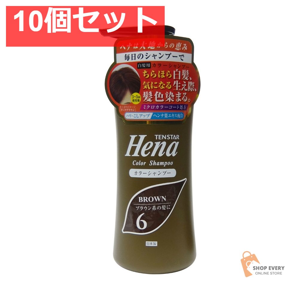 テンスター カラーシャンプー ダークブラウン 300mL 10個セット まとめ売り