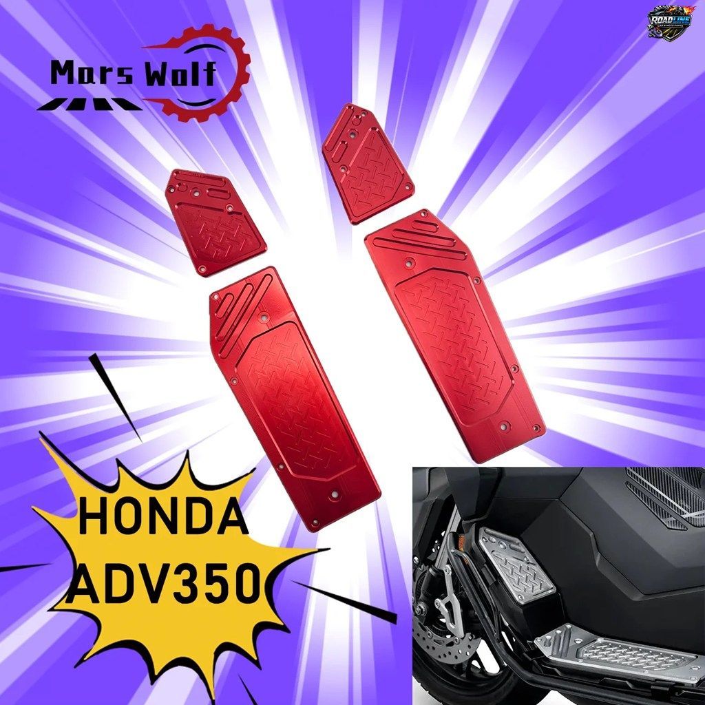 ホンダ新型ADV350 ADV 350 ADV350 FORZA350 FORZA 350 2022 2023用モーターサイクルフットレストフットパッドペダルプレートペダル