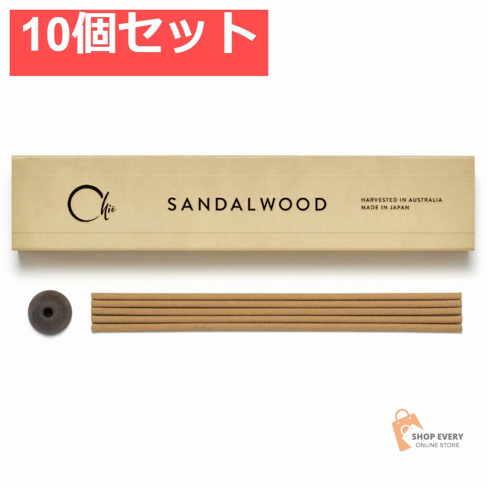 日本香堂 CHIE サンダルウッド スティック 30本 10個セット まとめ売り