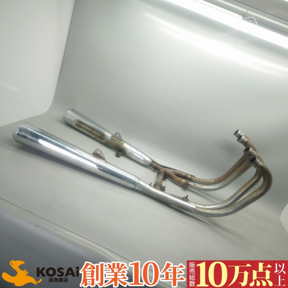 カワサキ　ポリス1000/KZ1000P 　純正　フルエキマフラー　KZT00P 1000 KHI K 502　穴あき無し サビ多 凹み有