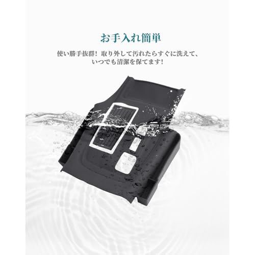 【新品】HUAHAO トヨタ アルファード ヴェルファイア 40系 エレクトロシフトマチック専用コンソールトレイ 滑り止めマット シフトパネルカバー ヴェルファイア センター コンソールボックス カバー 隙間収納 車用収納ボックス 小物入れ 4893eb96