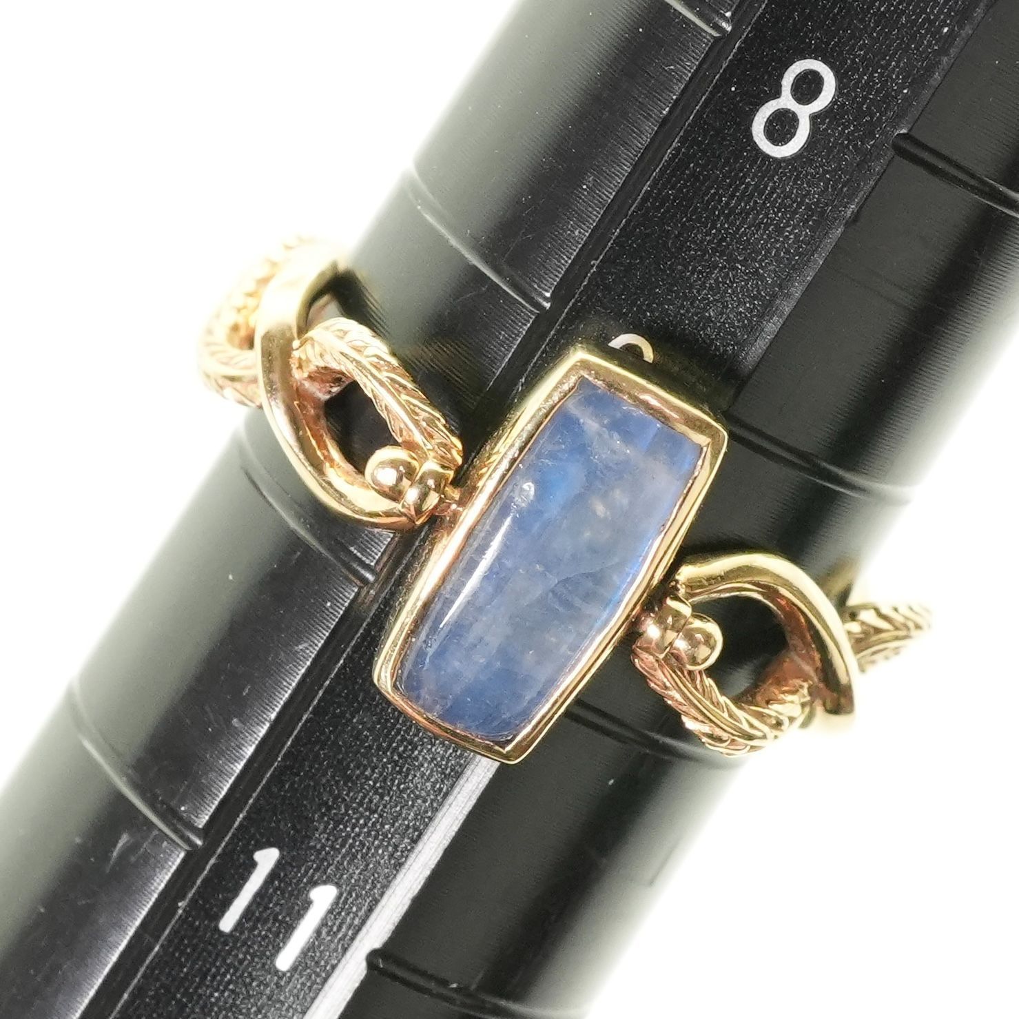 アガット リバーシブル リング K10 フェルスパー ツイスト/24-4465