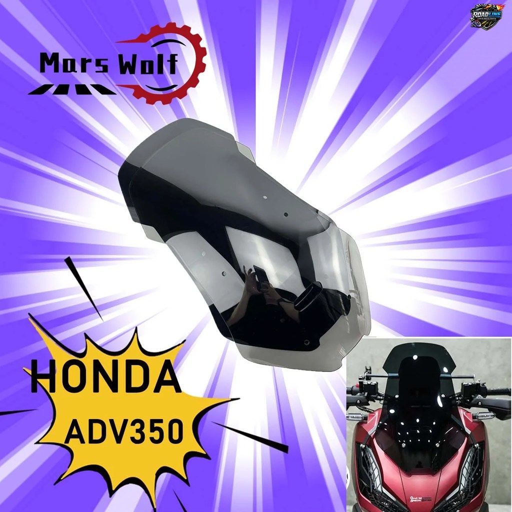 ホンダ新型ADV350モーターサイクル用ウインドスクリーンウィンドディフレクター 2021-2025年モデル ADV-350ウインドシールドウィンドディフ