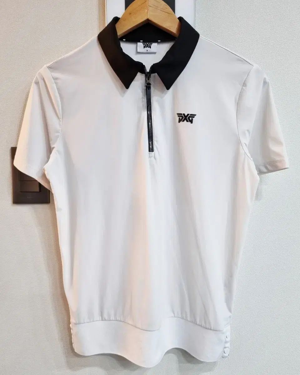 PXG ゴルフウェア 半袖 カラーTシャツ 白