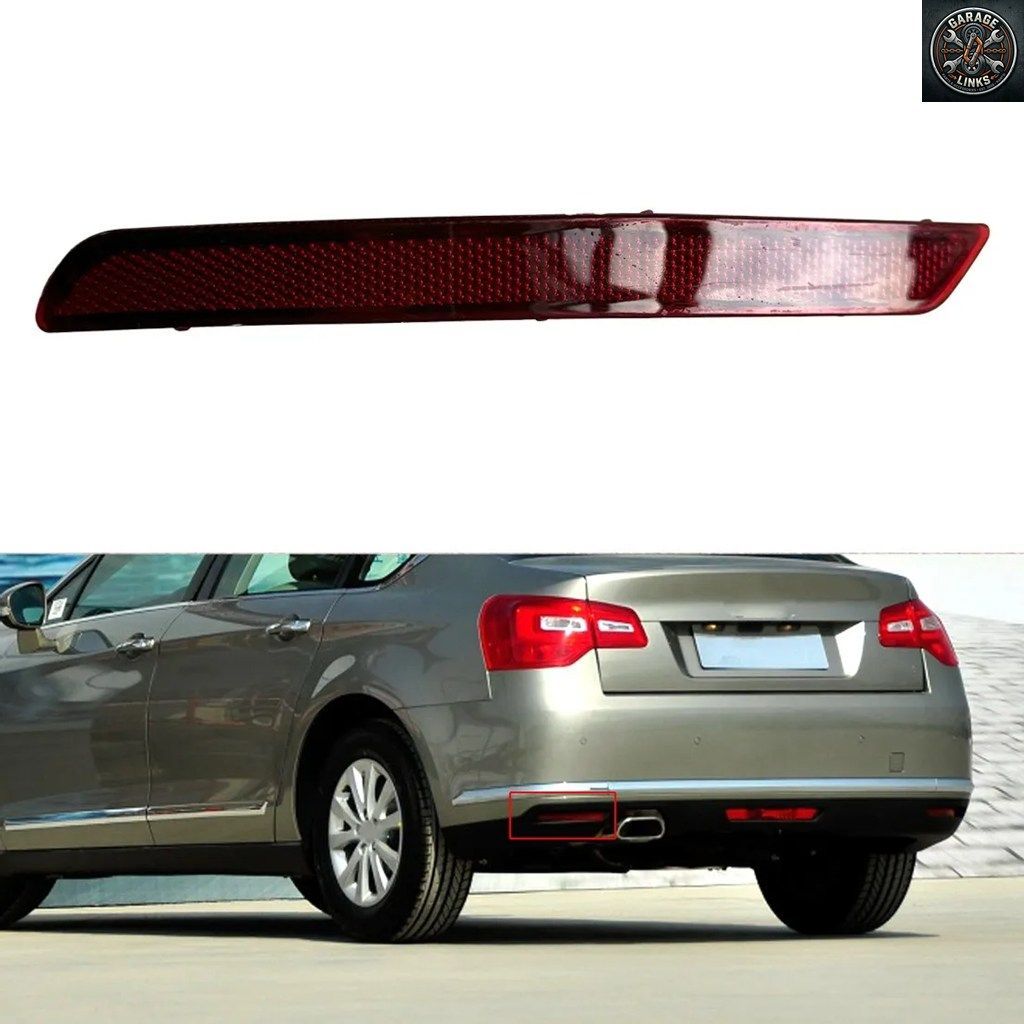 シトロエン C5 2008-2015 用左リアバンパー レッドリフレクター テールライト 車用リアフォグランプ サイドマーカー警告灯