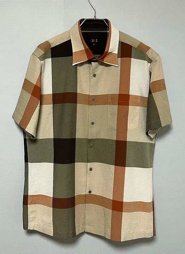 DAKS ダックス シグネチャー BIG CHECK カジュアル メンズ 半袖 シャツ 新品 XL 105