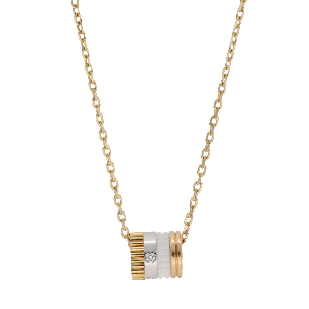 【中古】 BOUCHERON ブシュロン ホワイト ペンダント スモール ネックレス・ペンダント キャトル JPN00550 K18　ネックレス　ダイヤモンド 25024248 LI 199,500円