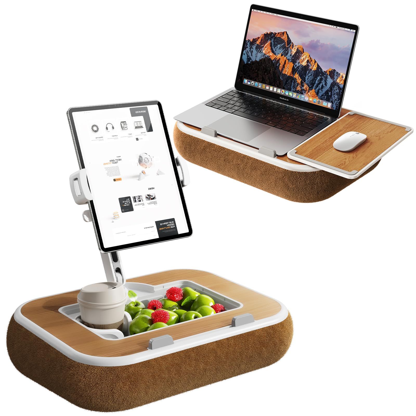 NIFBANG 膝上テーブル ラップデスク クッション付き ノートパソコン