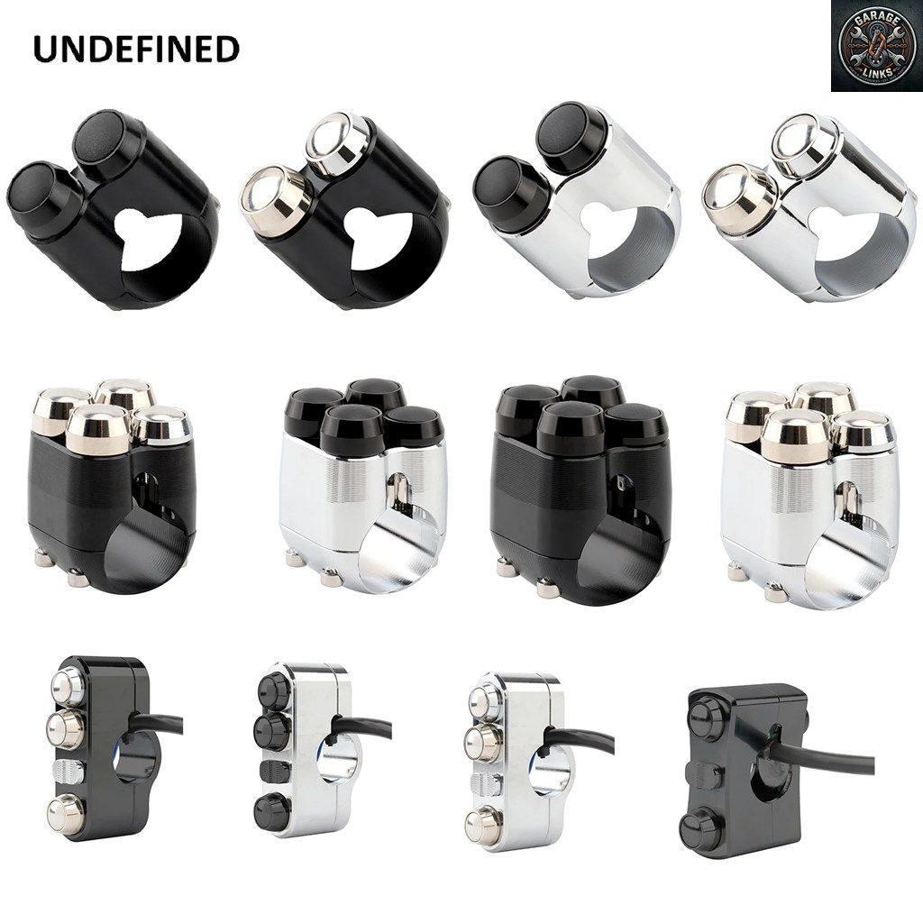 2-3-4ボタン カフェレーサー ビンテージ 7/8インチまたは1インチ 22mm 25mm ハンドルバー コントロールスイッチ ターンライト ビーム ホー