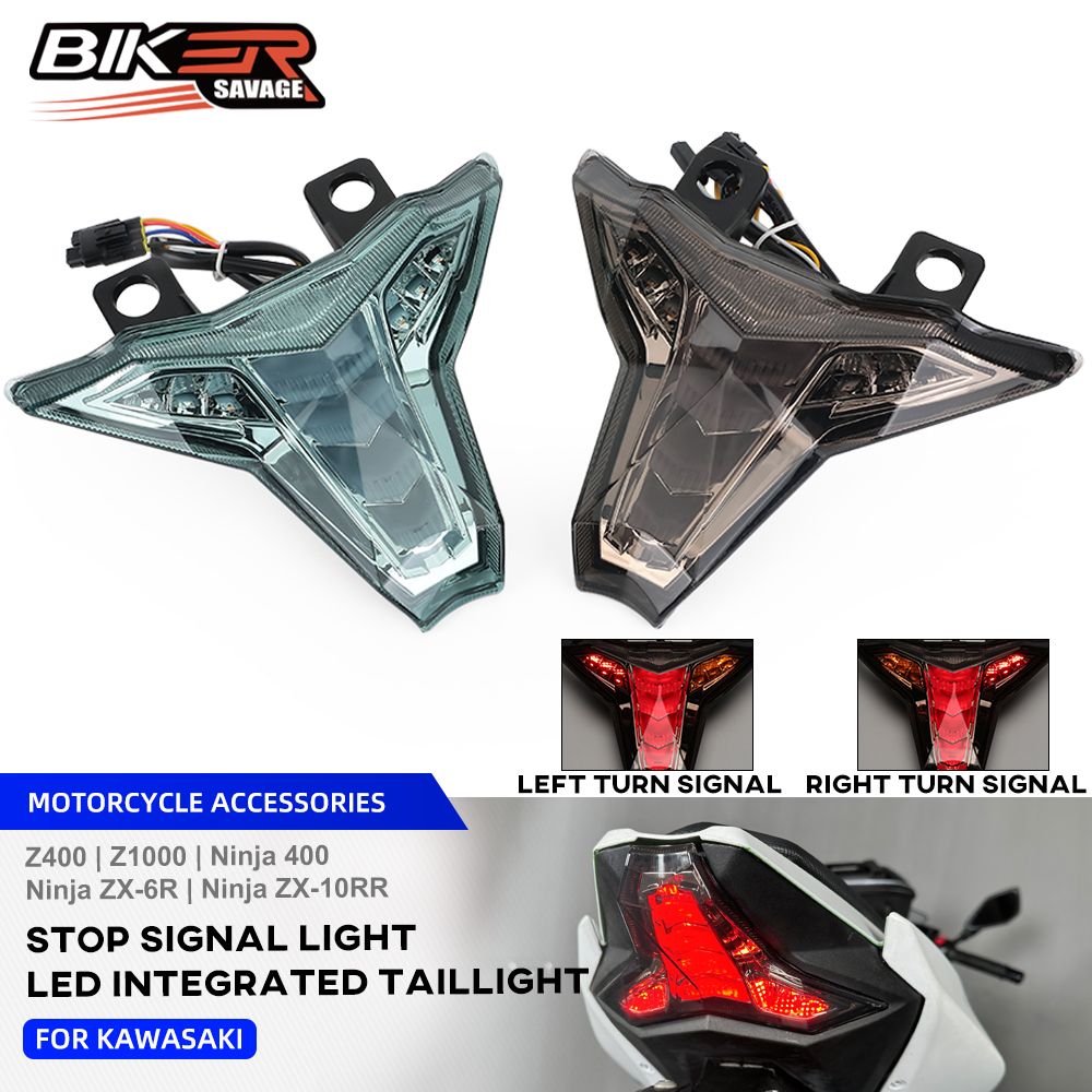 しおで4点です。 Industries カワサキウィンカー内蔵LEDテールライト|AxxL Ninja400