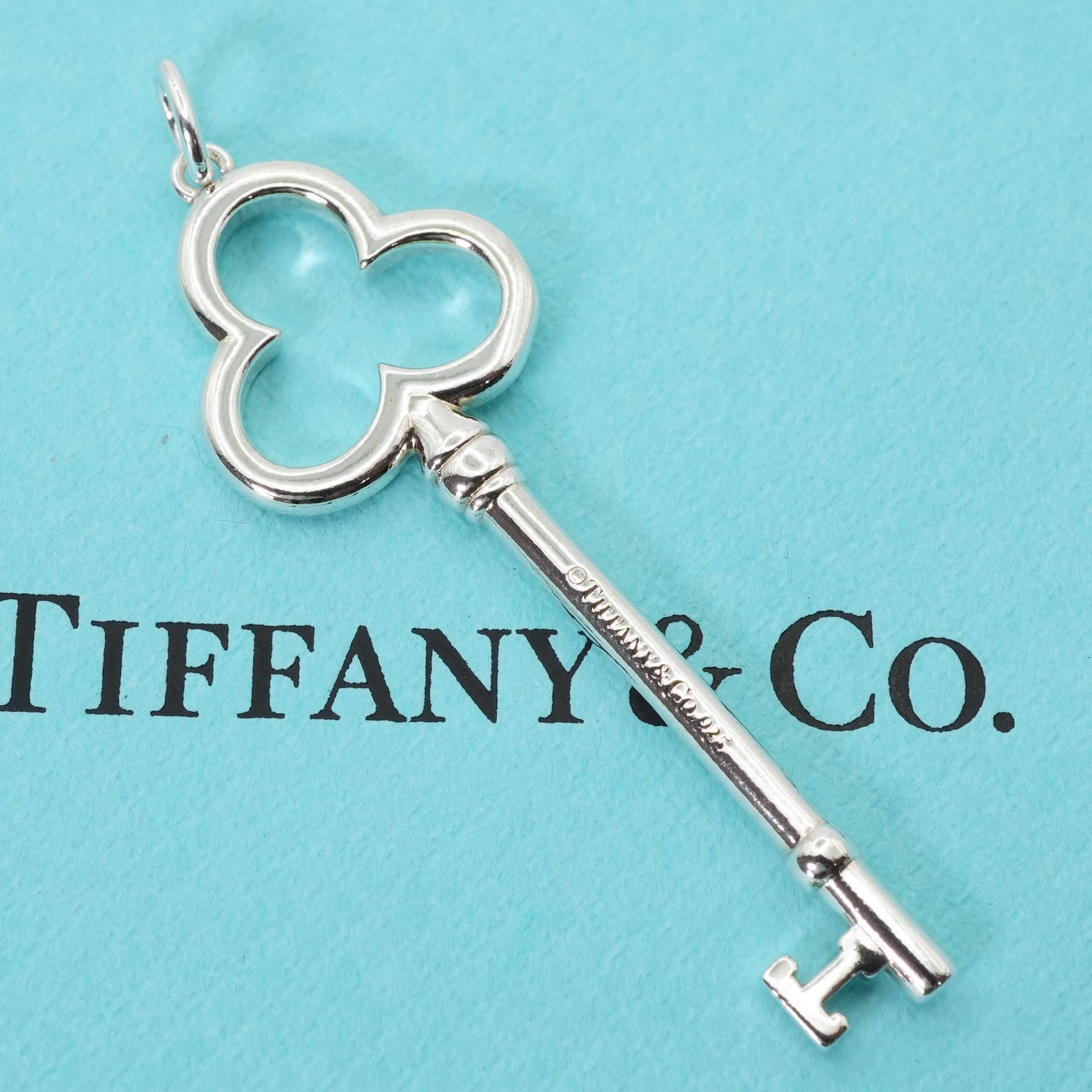 ティファニー　Tiffany　ヴィンテージ　クローバー　トップのみ 極美品 ティファニー トレフォイルキー クローバー ネックレストップ25