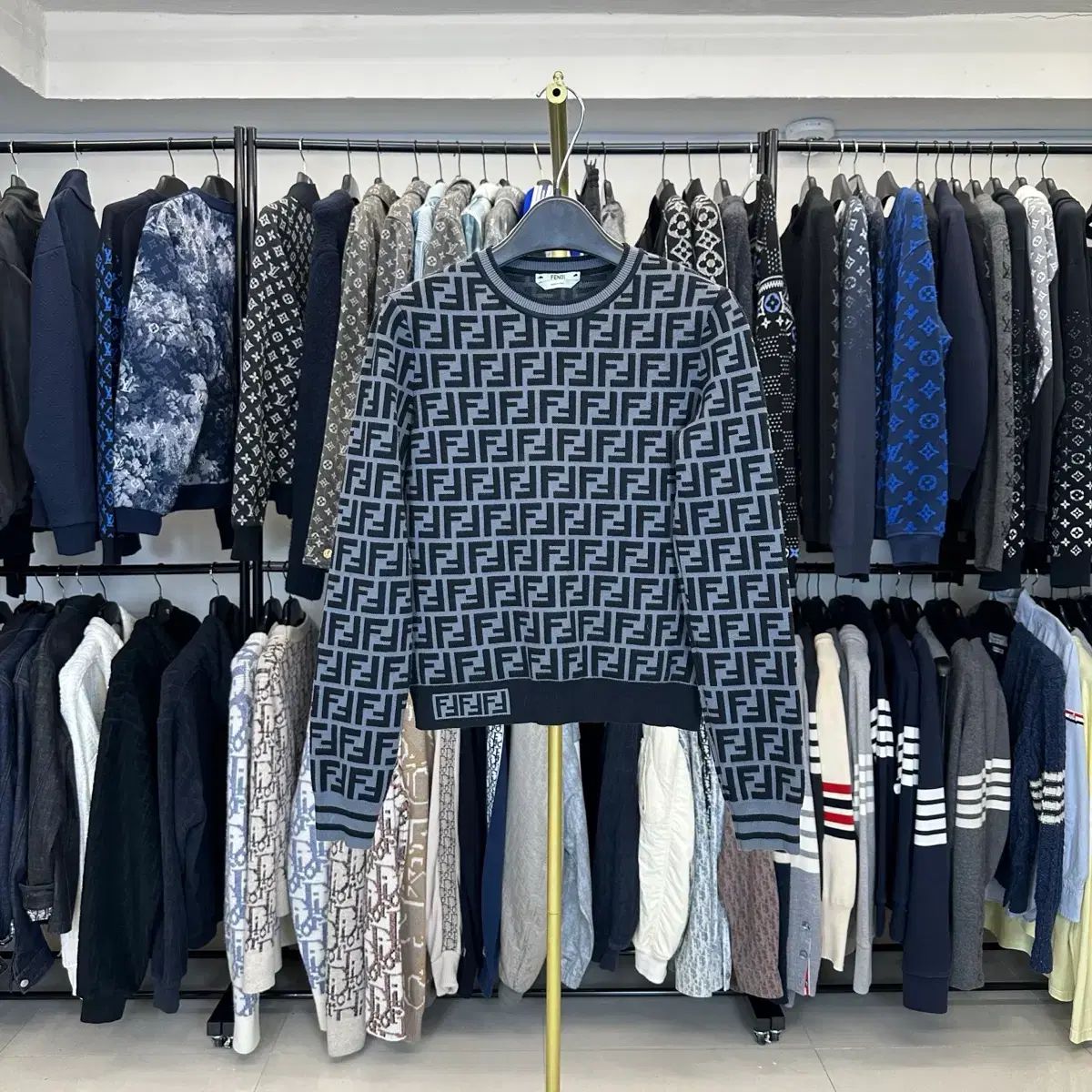 (百貨店購入)(38) FENDI フェンディ FFロゴ レディース ニット