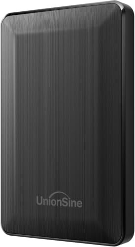 ★新品★UnionSine 外付けHDD 1TB 超薄型 2.5インチ USB3.0 外付けハードドライブ 対応 Mac/PC/PS4/Xbox/Xbox 360/テレビ録画 (ブラック）HD3513