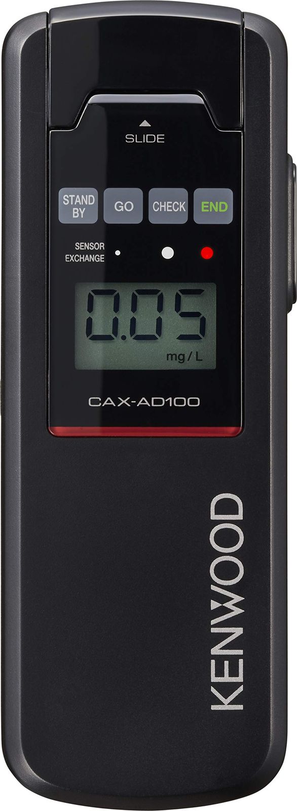 ケンウッド アルコール検知器協議会認定品 アルコールチェッカー CAX-AD100 日本製 5,000回測定対応 高感度 高精度 半導体センサー 搭載 ブラック KENWOOD [並行輸入品] [1) CAX-AD100]