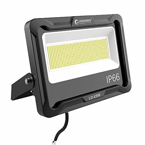 グッド・グッズ 100W LED 投光器 昼白色 100V対応 IP66 防水 ledライト ワークライト 高輝度 省エネ 120°広角照明 フラッドライト 看板灯 駐車場 ガレージ 倉庫 BBQ 屋外作業 野外 屋外常設 広範囲 取付簡単 プラグな 国内発送