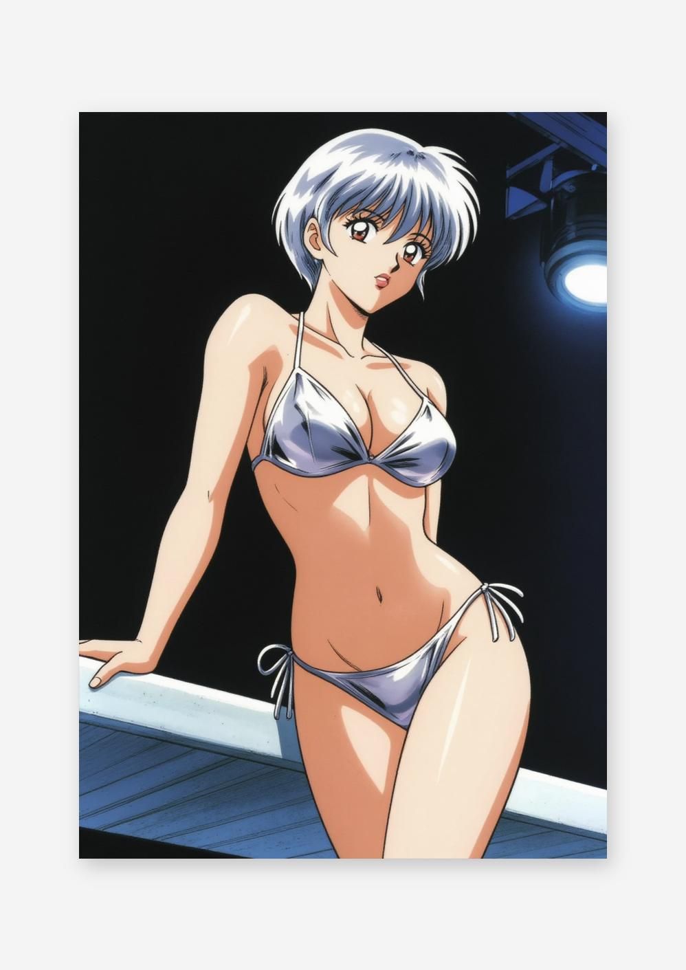 AIアート】【希少】美麗イラスト アニメガール ビキニ セクシー