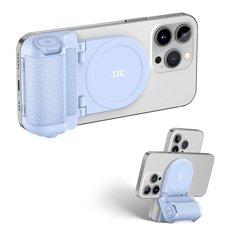 【新品】 JJC Magsafe対応 スマホグリップ 自撮りグリップ マグネット スマホホルダー スマホスタンド ワイヤレス リモコン付き スマートフォンホルダー 1/4ネジ穴付き 一脚 三脚 自撮り棒 iPhone 17 16 15 14 13 12 Pro 6,102円