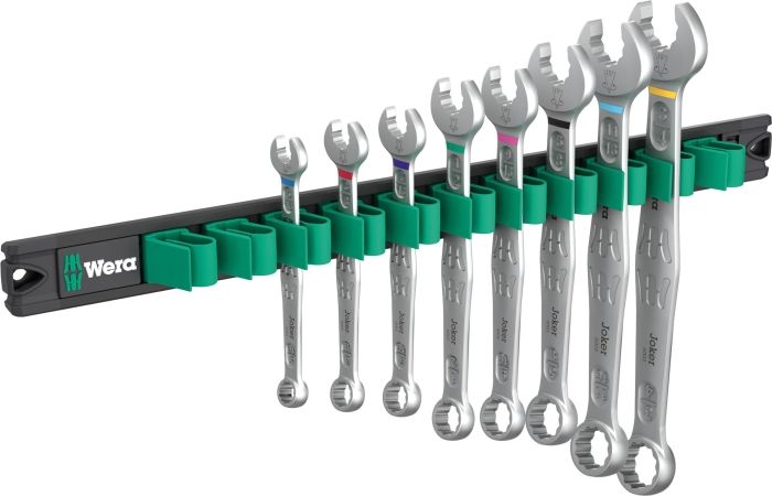 【新品・3営業日で発送】Wera Werkzeuge 020235 8本組コンビネーションレンチセット マグネットレール付