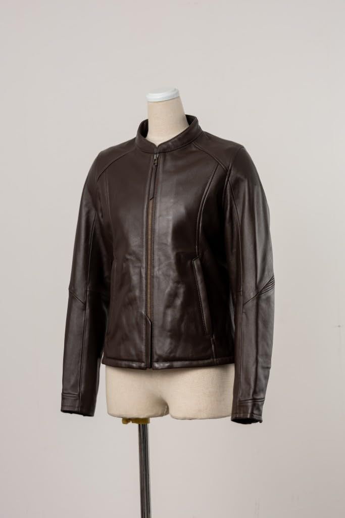 【新品・4営業日で発送】ジェーアンブル ROL17 シングルレザージャケット BROWN L サイズ:L カラー:ブラウン