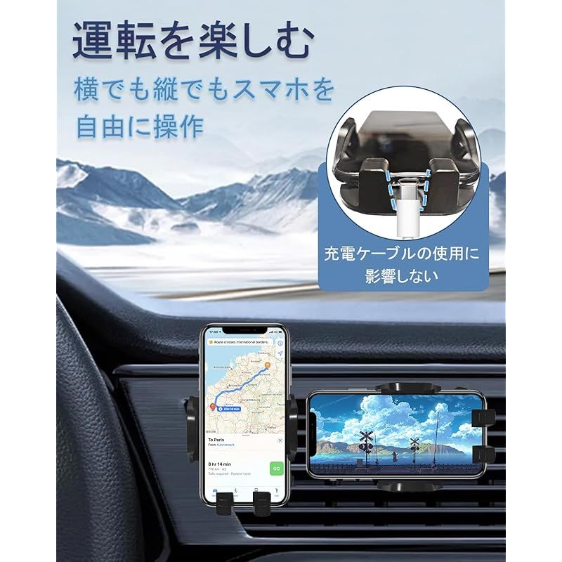 【新品】 【スペーシア スマホホルダー】oricarmes スズキ スペーシア スペーシアカスタム MK54S MK94S スマホホルダー 縦横向き可 取付簡単 安定感 スペーシア アクセサリー