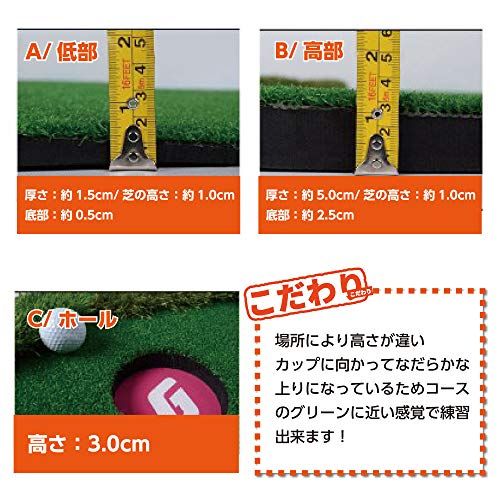 SMALY 大型 パターマット 3m 300×100cm 屋内 屋外 パター 練習 マット