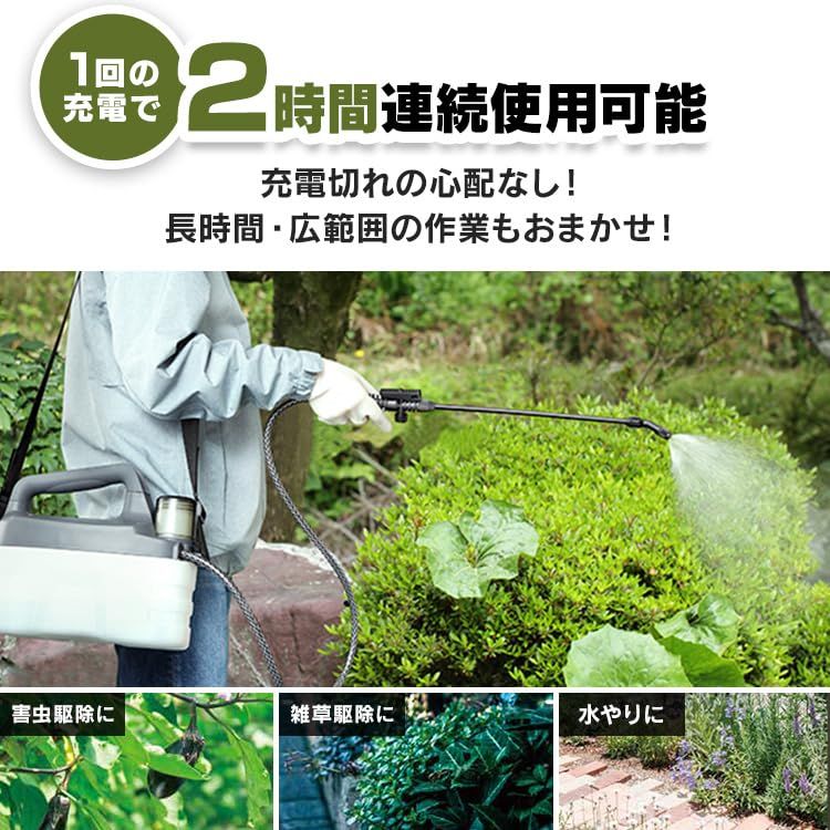 充電式噴霧器 JF-4000 ホワイト/グレー★m cfe817eb