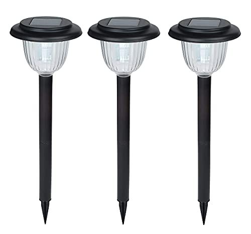 翌朝まで点灯!! GWSOLAR 超ロングセラー 3個組「スマート」ソーラーライト!! ホワイト色 明るさ30ルーメン【Smart Lighting】最適な点灯を行い お庭や玄関回りを明るく! 昼間太陽光パネル充電、夜間自動点灯、高さ57?、配線不要 国内発送