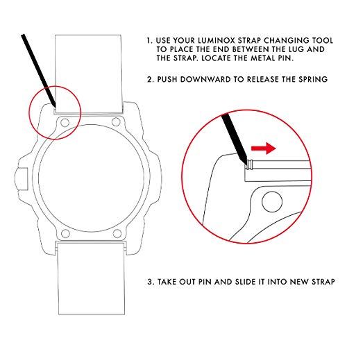 Luminox - 純正腕時計バンド - 交換用ストラップ 19mm 20mm 22mm 23mm 24mm - メンズ腕時計バンド 腕時計 - ラバー、ナイロン、キャンバスの男性用腕時計バンド - 複数のバリエーションとカラーyu 8ceb6764