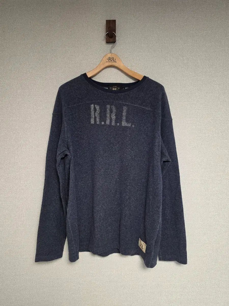 RRL(ダブルアールエル) Indigo Cotton フットボール スウェット シャツ XL 27,315円
