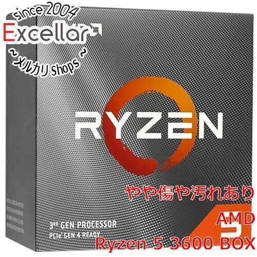 [bn:6] AMD　Ryzen 5 3600 100-100000031　3.6GHz Socket AM4 元箱あり 8,357円