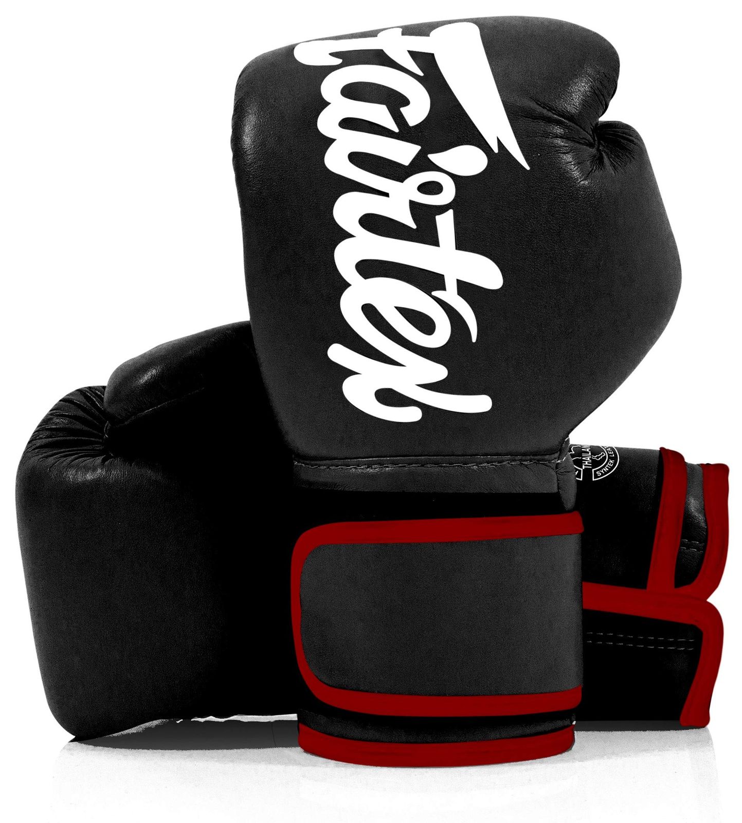 新品 Fairtex bgv9ブラック/ホワイト/レッド色Proトレーニンググローブメキシコスタイル ? Velcro