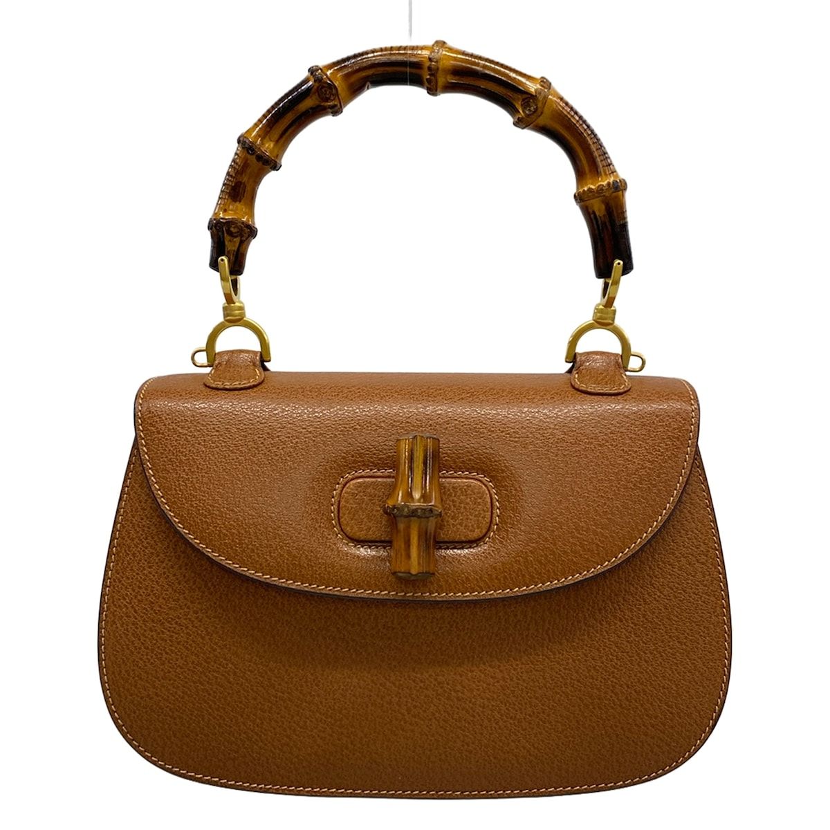 GUCCI(グッチ) ハンドバッグ バンブー 00020460633 ブラウン レザー